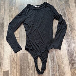 3/$10 Elodie Black Long Sleeve Bodysuit